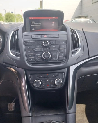 Opel Zafira cena 44900 przebieg: 151000, rok produkcji 2016 z Warszawa małe 56